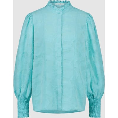 Circle of Trust Grace Blouse Aqua Sky Maat: XS | Longsleeves Outlet | Dames | Blauw