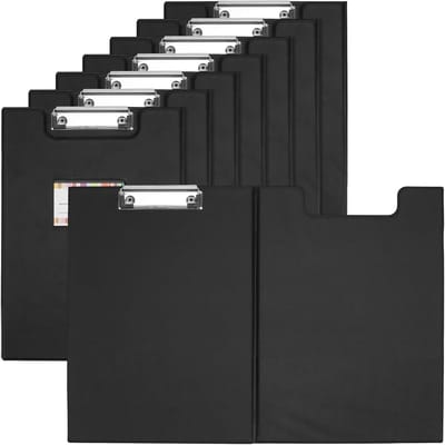 A4 Clipboard Map Set met 8 Stuks, Faux Leather Conferentie Map, Document Organizer voor Kantoor en School