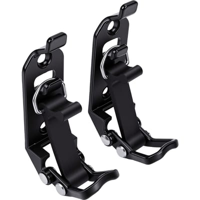 2 STuks Heavy Duty Metaal Rubber Schepbevestigingskit Snelontgrendelingsgereedschaphouder voor Truck Off Road Zwart