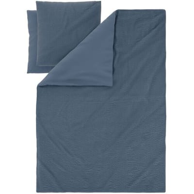 LIVARNO Seersucker dekbedovertrek 200 x 200 cm (Blauw)