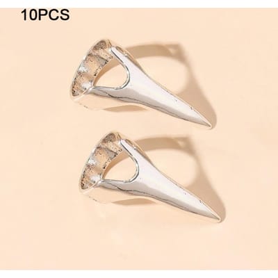 Creatief Ontwerp Vingerklauw Ringen Lange Vinger Overdrijving Kappers Ringen Geometrisch Veelzijdige Koperen Ring Sieraden Cadeau beige
