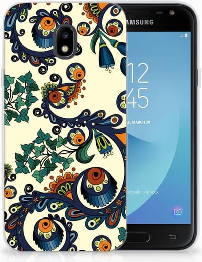 Siliconen Hoesje Samsung Galaxy J3 2017 Barok Flower