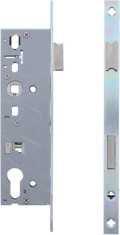 Buisframeslot - Deurslot Insteekslot - Beveiliging Woning - Hoge Zaagbescherming - 16 mm stulp - Zilver