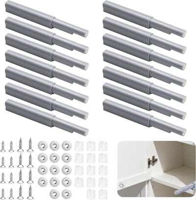 14 stuks Push to Open deuropeners voor kastdeuren, laden en boekenkasten - magnetisch en kunststof