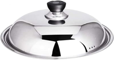 Pan Deksel - Universeel Deksel - Koken op Inductie - Met Stoomopening - 36 cm - Zilver