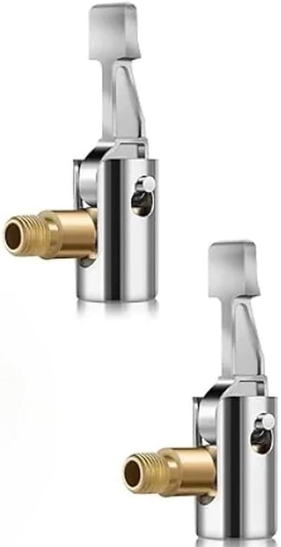 2 stuks 8mm luchtpomp adapter voor auto- en fietsventielen, ideaal voor banden en luchtbedden met ventieldraad