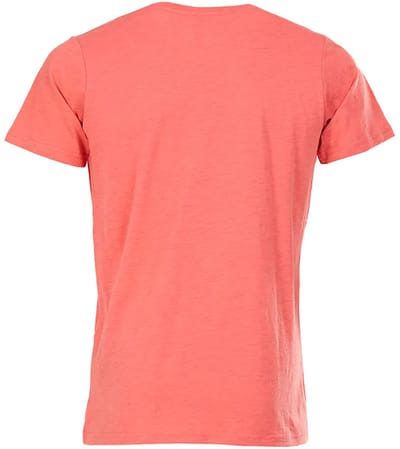 Fundango Jaggyy Structured T-shirt Met Korte Mouwen Rood,Oranje M Man