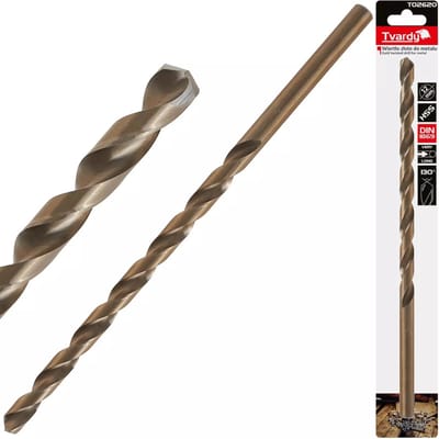 Tvardy HSS Lange Metaalboor - 12 mm - 295 mm - Goudkleurig - Voor Diepe Gaten