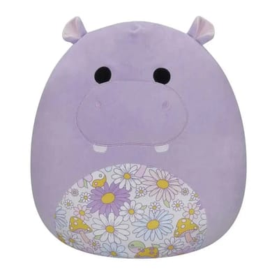 Squishmallows Hanna - Purple Hippo W/Floral Belly 50cm Plush