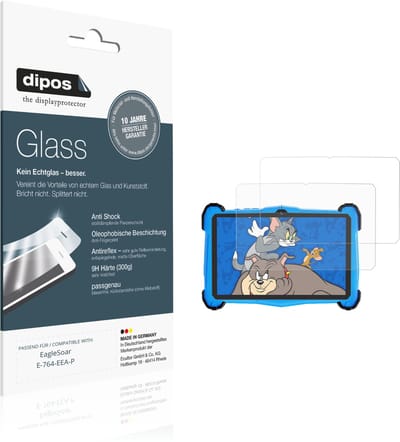 dipos – 2x Matte Pantserfolie geschikt voor EagleSoar E-764-EEA-P | 9H Screenprotector