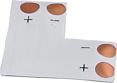 L connector - 10mm PCB - 2 pin - één kleur