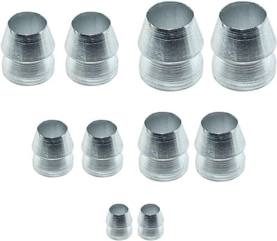 Stalen Handvat Wiggen - Splijtende Wiggen Kit - Gereedschap Repareren - Roestbestendig Staal - 5 Maten (8-18 mm) - Zilver