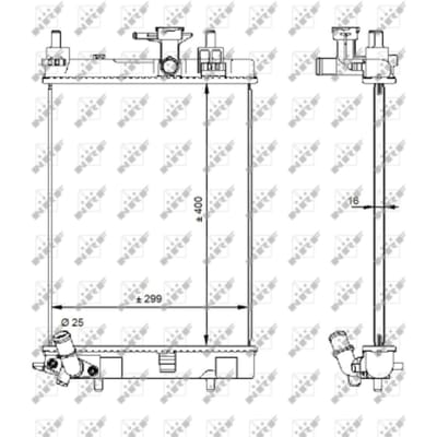 Radiator, motorkoeling NRF 59207