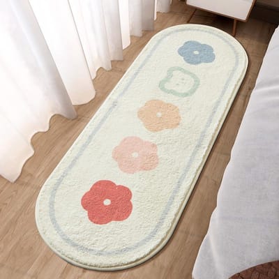 Slaapkamer Tapijt Meisje Hart Erker Bedmat Schattig Meisje Kinderen Cartoon Kamer Huis Voetmat 50*120CM