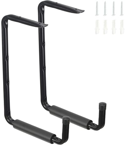 Omgoods- Opberghaken Zwaar Belastbaar - Garageopberghaken - Gereedschapshangers - Organizer voor Ladder/Fiets - 2 Stuks - Wandmontage 34 x 24 cm - Garagehangers