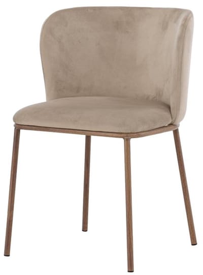 Svea - Lorenzo eetkamerstoel - velvet - beige