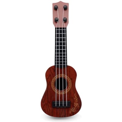 Mini Gitaar 4 Snaren Klassieke Ukulele Gitaar Speelgoed Muziekinstrumenten voor Kinderen Kinderen Beginners Vroege Educatie Kleine Gitaar black