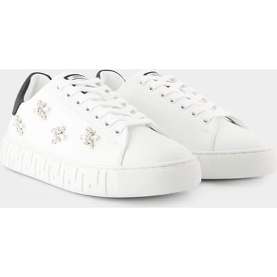 Versace La Greca sneakers - - Stof - Wit