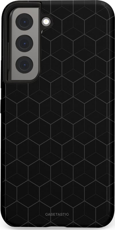 Casetastic Hoesje Geschikt voor Samsung S22 - Stijlvolle Beschermende Duo-layer Case - Hexago