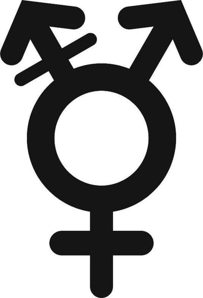 Toiletbordje WC Genderneutraal - 49 x 72mm  - zwart plexiglas - incl. dubbelzijdig 3M tape