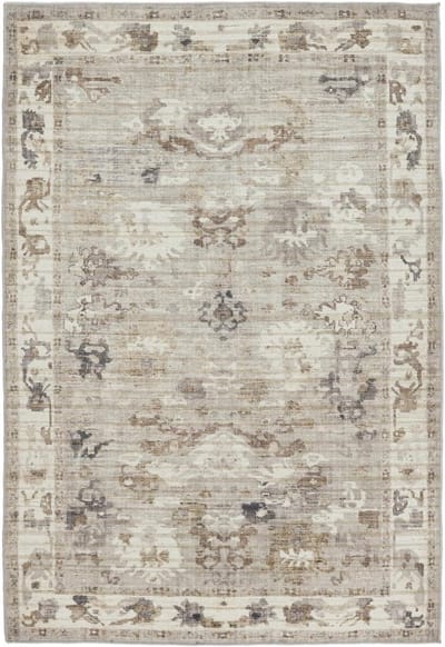 Olina Oriental, Vloerkleed, Vintage, 200 x 300 cm, Rechthoekig, Laagpolig, Woonkamer, Slaapkamer, Machinewas, Beige