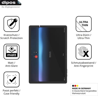 dipos – 2x Matte Beschermfolie geschikt voor DOOGEE Tab E3 11 Zoll | Krasbestendige & antireflecterende Screenprotector Ultra-Thin