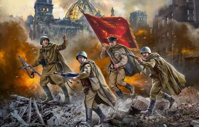 Zvezda Modelbouwpakket Militaire voertuigen - 6293 Soviet Guards Infantry 1943-45 - Snap Fit Kit Plastic - 1:72 - Modelbouw