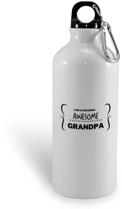 Hacebo® - I am a freaking awesome grandpa waterfles - Opa - geweldige opa - liefste opa - verjaardag - cadeau - kado - bedankje - geschenk - water fles - 400ML