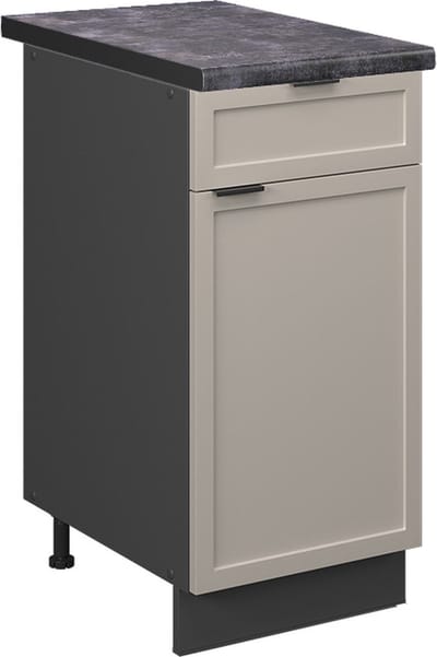 Vicco Fame-Line Keukenonderkast – 40 cm, WB Antraciet GrijsBeige