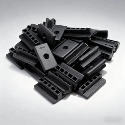 Pack van 200 WPC Clips - 6 mm Decking Attachment - Onzichtbare T Clips - Spacers - Decking Plastic Fixing Clips voor WPC/BPC Vloeren - Terrassen - Tuinen