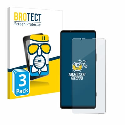 BROTECT - Screenprotector voor Sony Xperia 1 VI - Folie Beschermfolie Beschermglas matte 3 Stuks