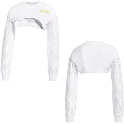 Puma x Sophia Webster Lange Mouw Womens Cropped Top Sweatshirt 578557 02