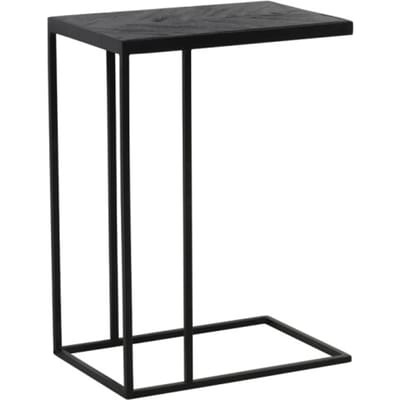 Bijzettafel 45x30x62 cm CHISA hout zwart-zwart