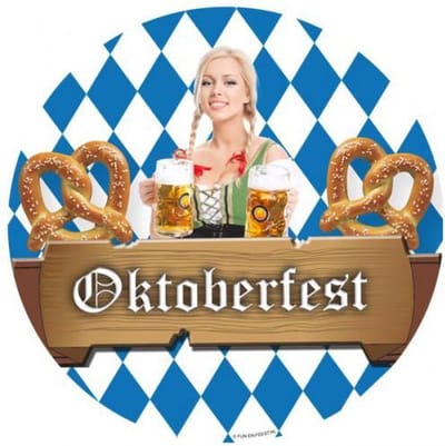 Oktoberfest tafel versiering - 25x Bierviltjes - In thema kleuren - Bierfeest