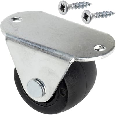 Vaste Meubelwielen - Set Wielen - Meubels Verplaatsen - Inclusief Schroeven - Ø30 mm