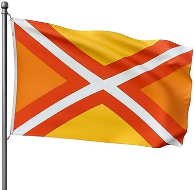 Trasal - Oranje Achterhoekse vlag - oranje Achterhoek vlag - 150x90cm