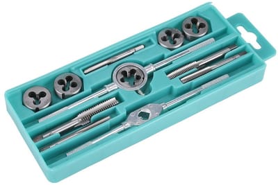 Dailygoods- Draadkranen Set - Schroefdraadmeter M6/M7/M8/M10/M12 - Handgereedschap - Draadverwerking - Compact - Professionele kwaliteit - Schroefdraadset