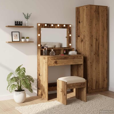 vidaXL - Kaptafel - Oudhout - 75,5 - x - 41 - x - 135 - cm - Bewerkt - hout