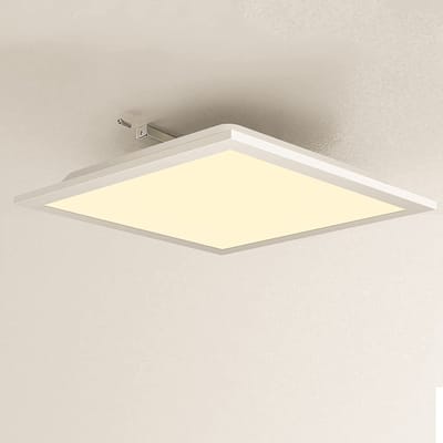 NETTLIFE Plafondlamp LED - 60cm - vierkant - Platte Plafondlamp - Wit - 40W - 3000K Warm wit Licht - voor Woonkamer | Slaapkamer | Eetkamer
