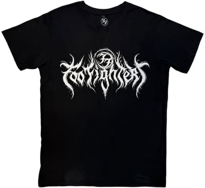 Foo Fighters - Metal Logo Heren Tshirt - M - Zwart