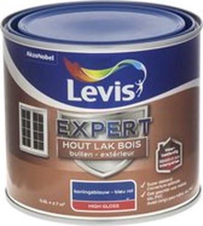 Levis - Expert Hout Lak Buiten High Gloss - Koningsblauw - 0,5 L