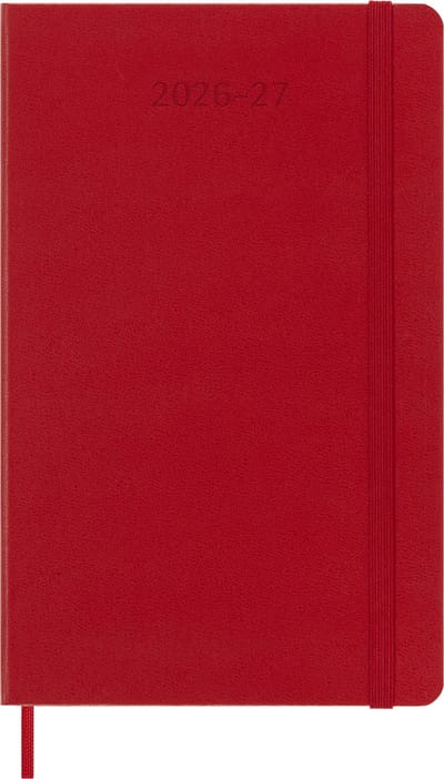 Moleskine 18 Maanden Agenda - 2026/27 - Wekelijks - Large - Harde Kaft - Rood