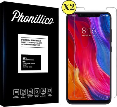 Screenprotector voor Xiaomi Mi 8 - 2 stuks Beschermglas van glas Transparante glazen schermbeschermfolie