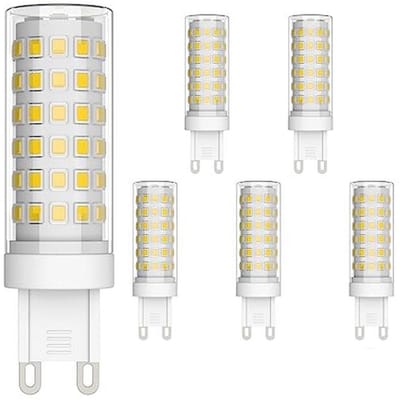 Set van 6 G9 LED-lampen 9W - 700 Lumen Natuurlijk Wit 4000K - Niet Dimbaar