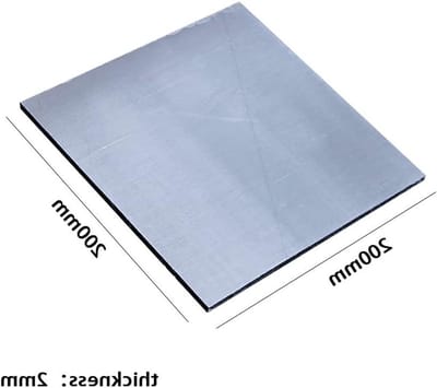 Aluminium Plaat - Metaal 6061 - Industriële Ambachten - Hoge Hardheid - 200 X 200 Mm - Aluminiumkleurig