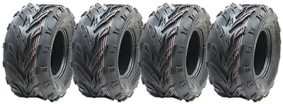 18x9.50-8 ATV-banden, trailerband 18 950 8, geschikt voor onverharde paden en de openbare weg, set van 4.