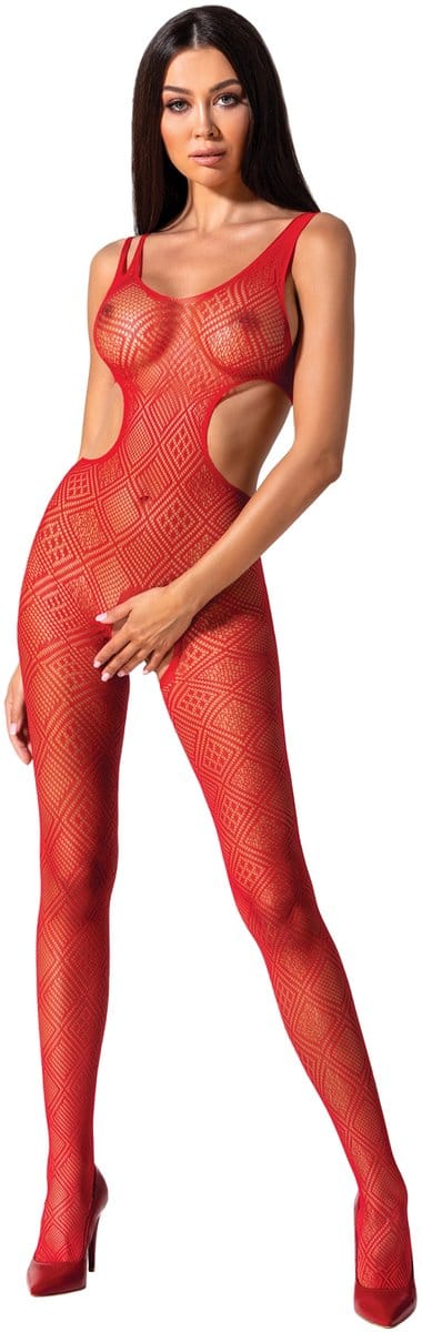 Passion - Woman Bs065 Red Bodystocking One Size