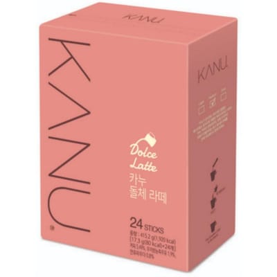 [Maxim] KANU Koreaanse Koffie Latte Mix 8 smaken (Double Shot, Decaf, Vanille, Tiramisu, Dolce Latte, Triple Shot, Matcha, melkthee) Dolce 24 sticks