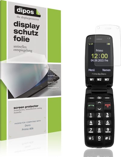 dipos – 4x Matte Beschermfolie geschikt voor Doro Primo 406 | Krasbestendige & antireflecterende Screenprotector Ultra-Thin