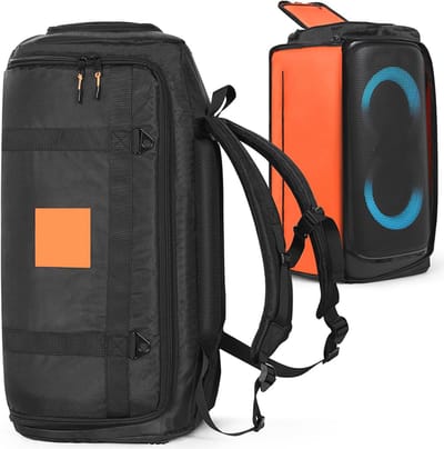 Luidspreker draagtas - Opbergtas Beschermhoes - Muziek transport - Waterdicht en duurzaam - 65.8 x 35.8 x 32.8 cm - Zwart